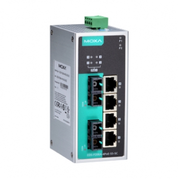 Коммутатор EDS-P206A-4PoE-SS-SC-T