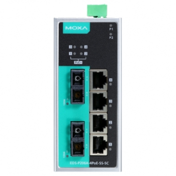 Коммутатор EDS-P206A-4PoE-SS-SC